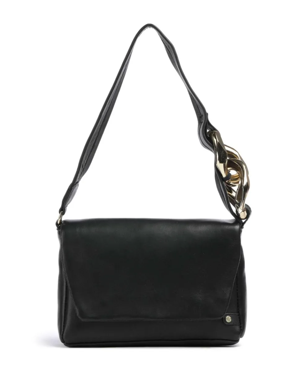 Gold Gallery Schultertasche Schafsleder schwarz