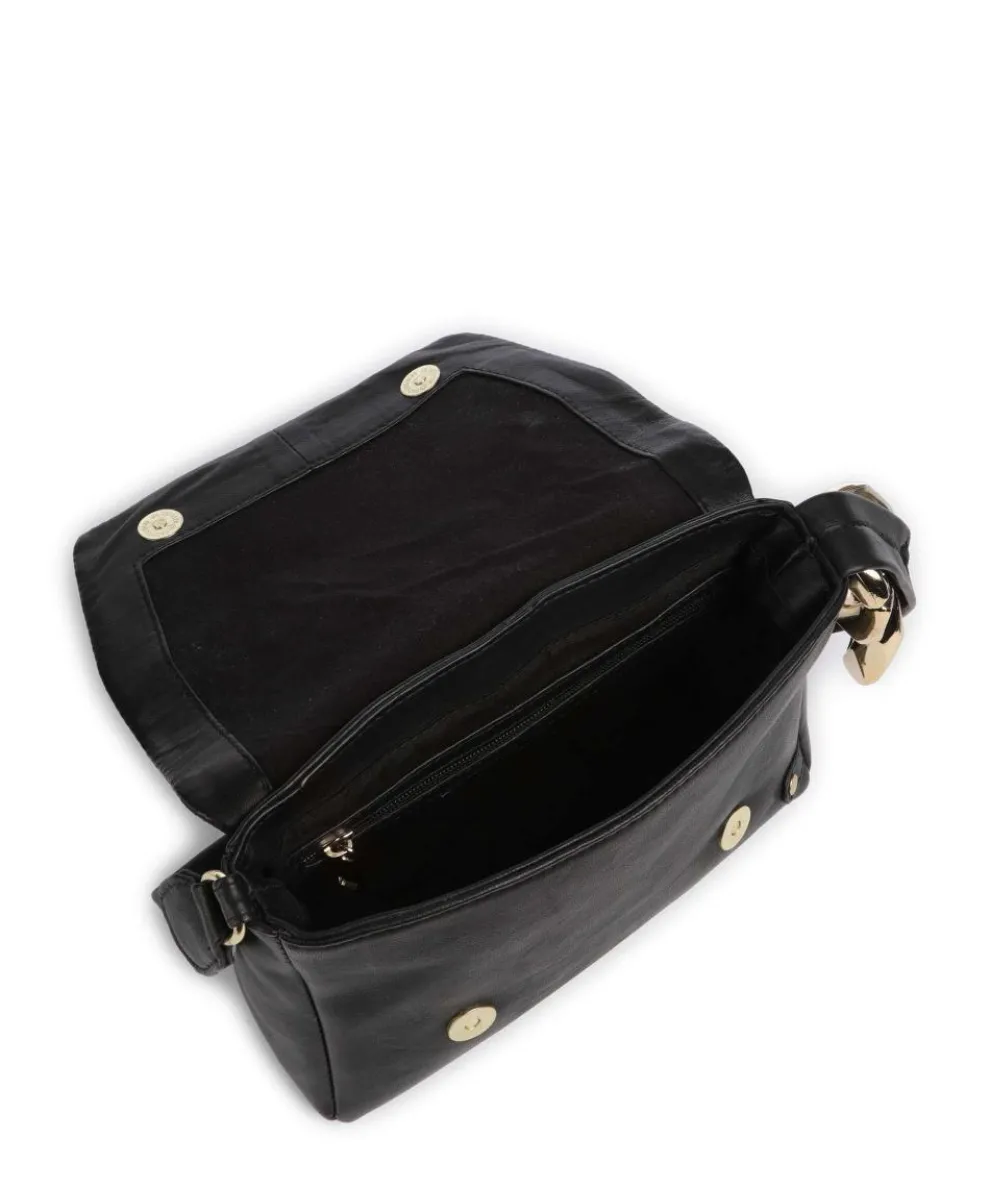 Gold Gallery Schultertasche Schafsleder schwarz