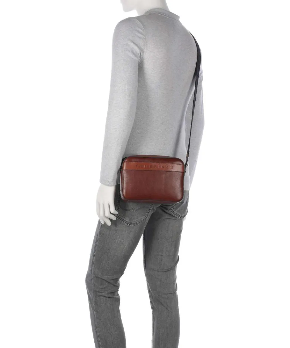 Giacomo Umhängetasche genarbtes Rindsleder braun