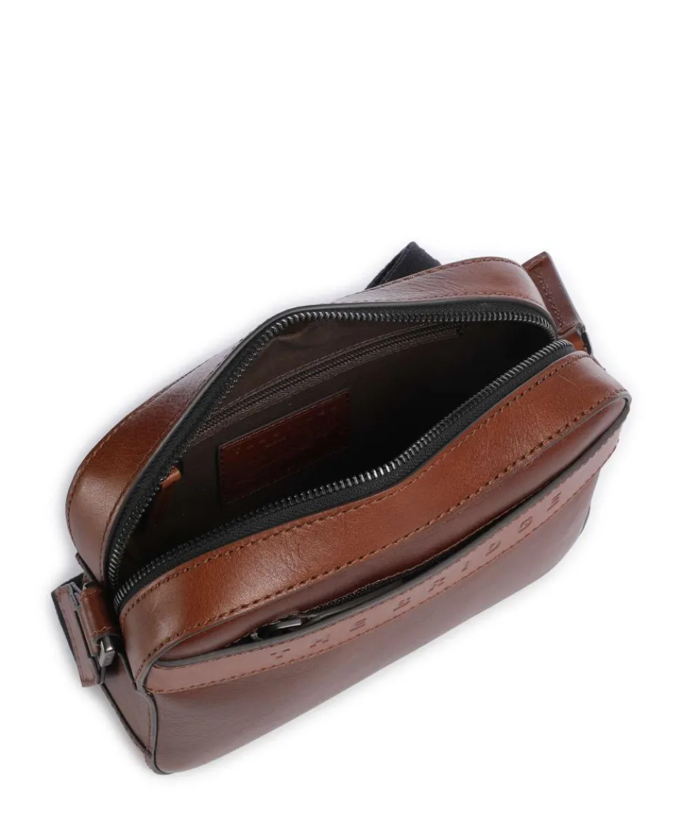 Giacomo Umhängetasche genarbtes Rindsleder braun