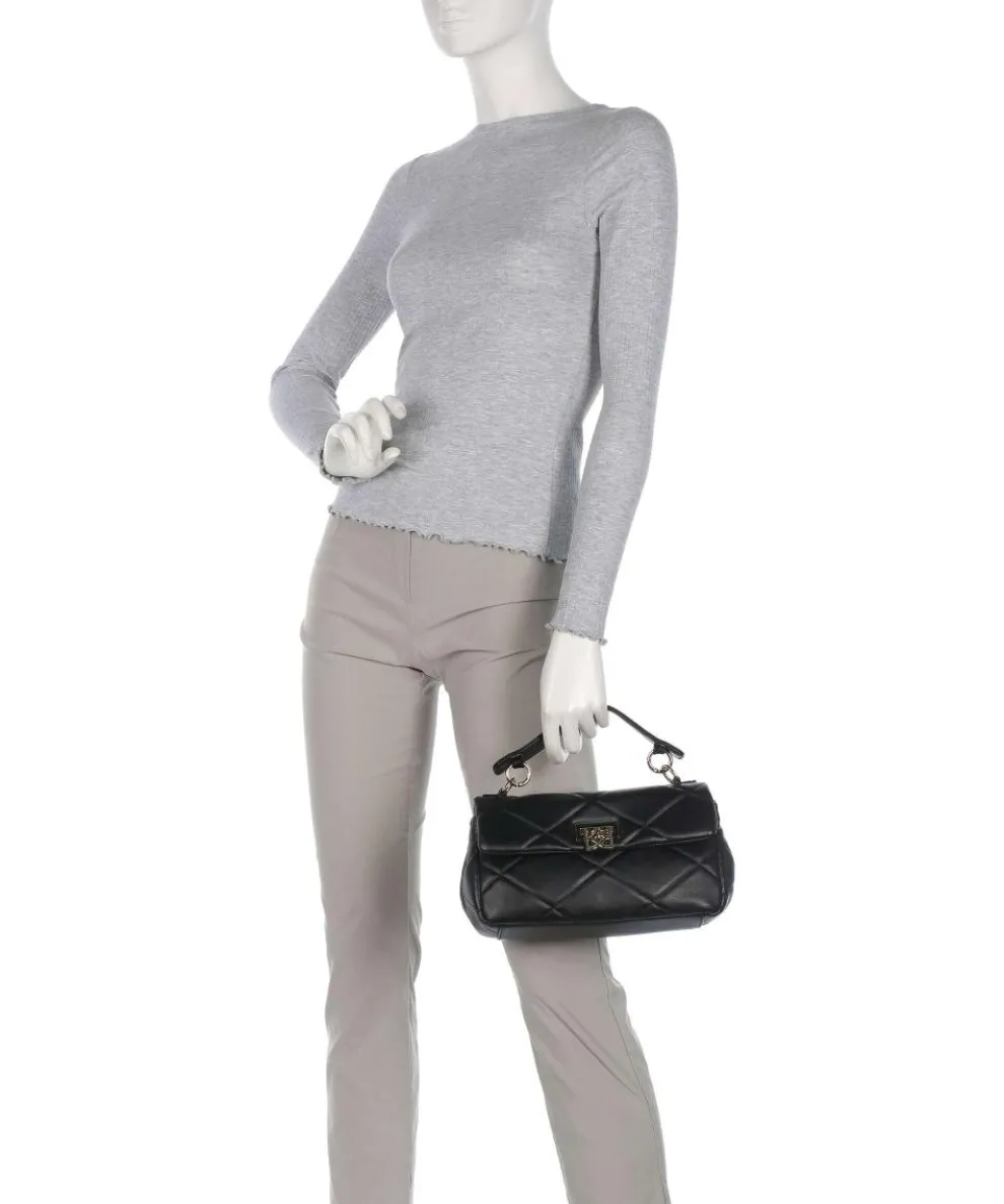 Giada Handtasche fein genarbtes Leder schwarz