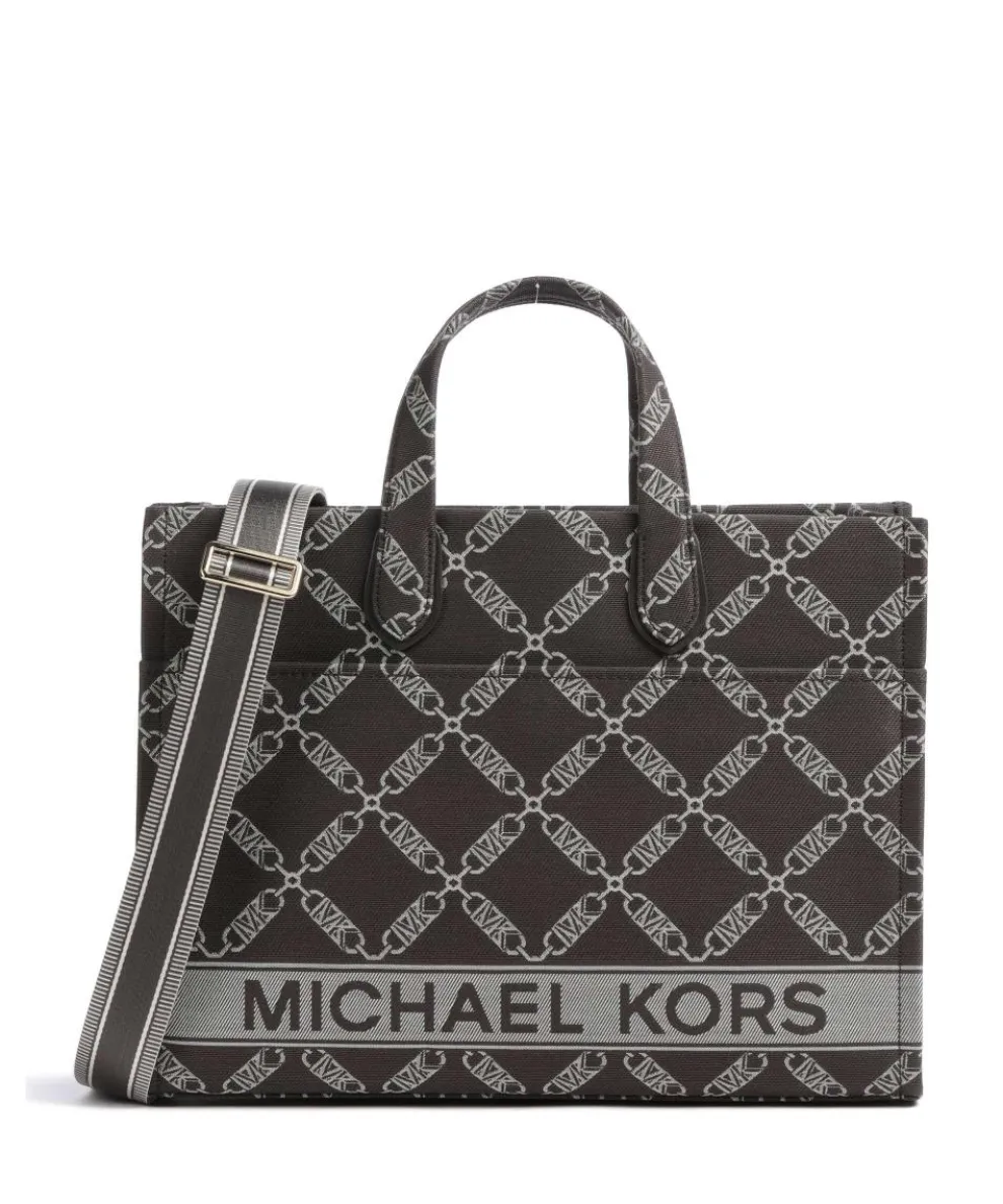 Gigi Handtasche Baumwolle dunkelbraun