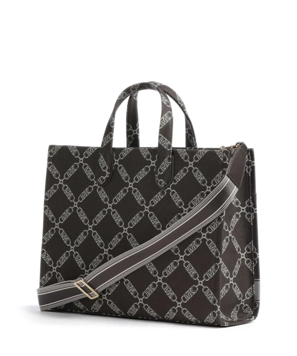 Gigi Handtasche Baumwolle dunkelbraun