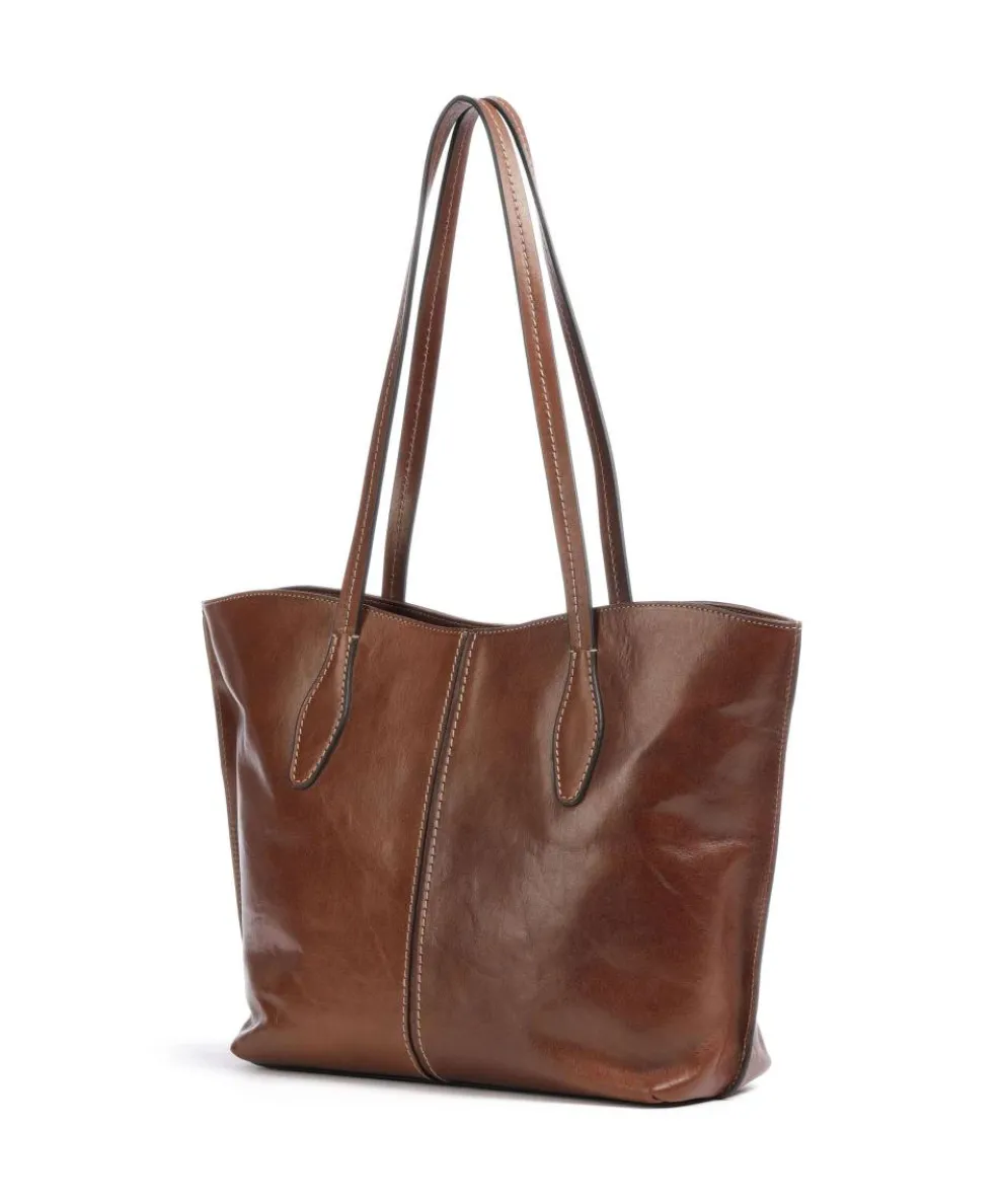 Giorgia Shopper fein genarbtes Rindsleder braun
