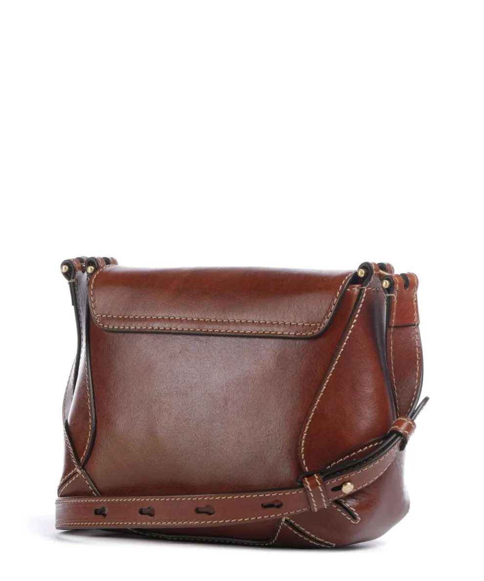 Giorgia Umhängetasche genarbtes Rindsleder dunkelbraun