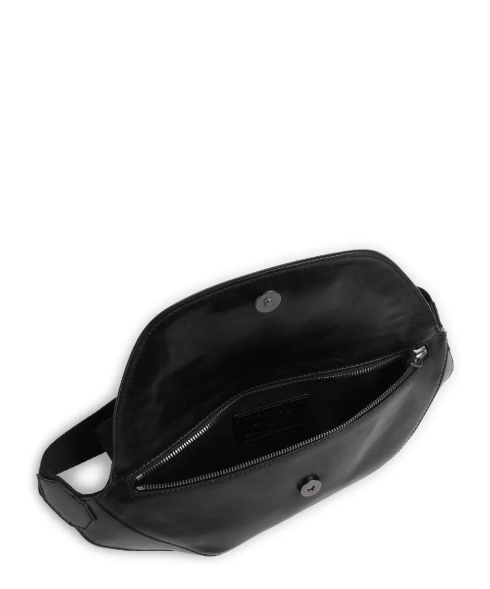 Giulio Gürteltasche Rindsleder schwarz