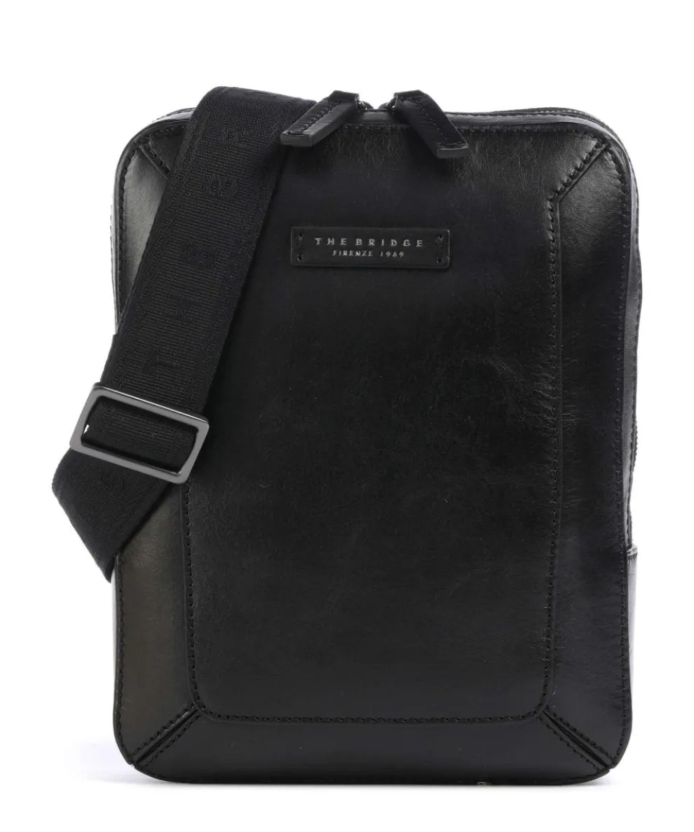 Giulio Umhängetasche fein genarbtes Rindsleder schwarz