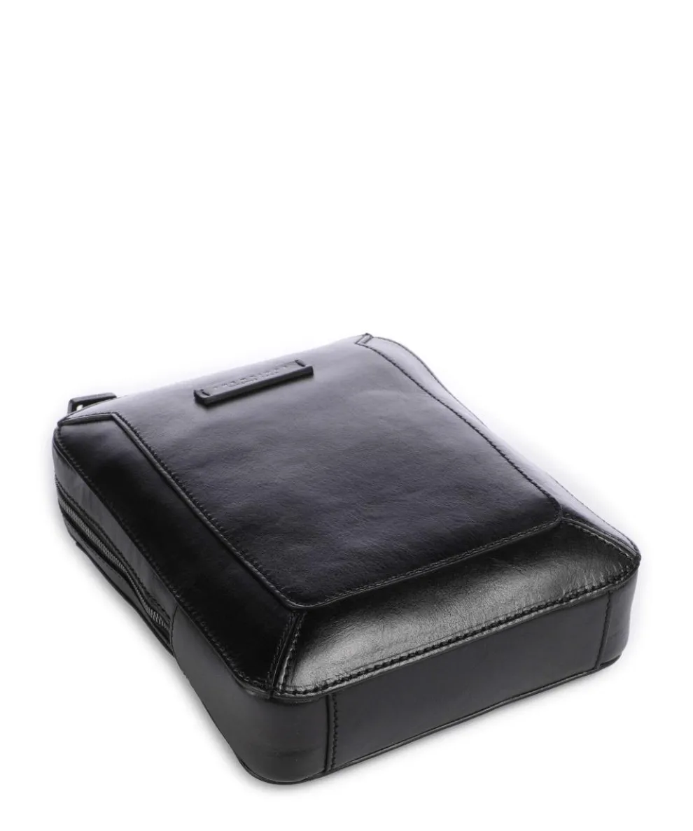 Giulio Umhängetasche fein genarbtes Rindsleder schwarz