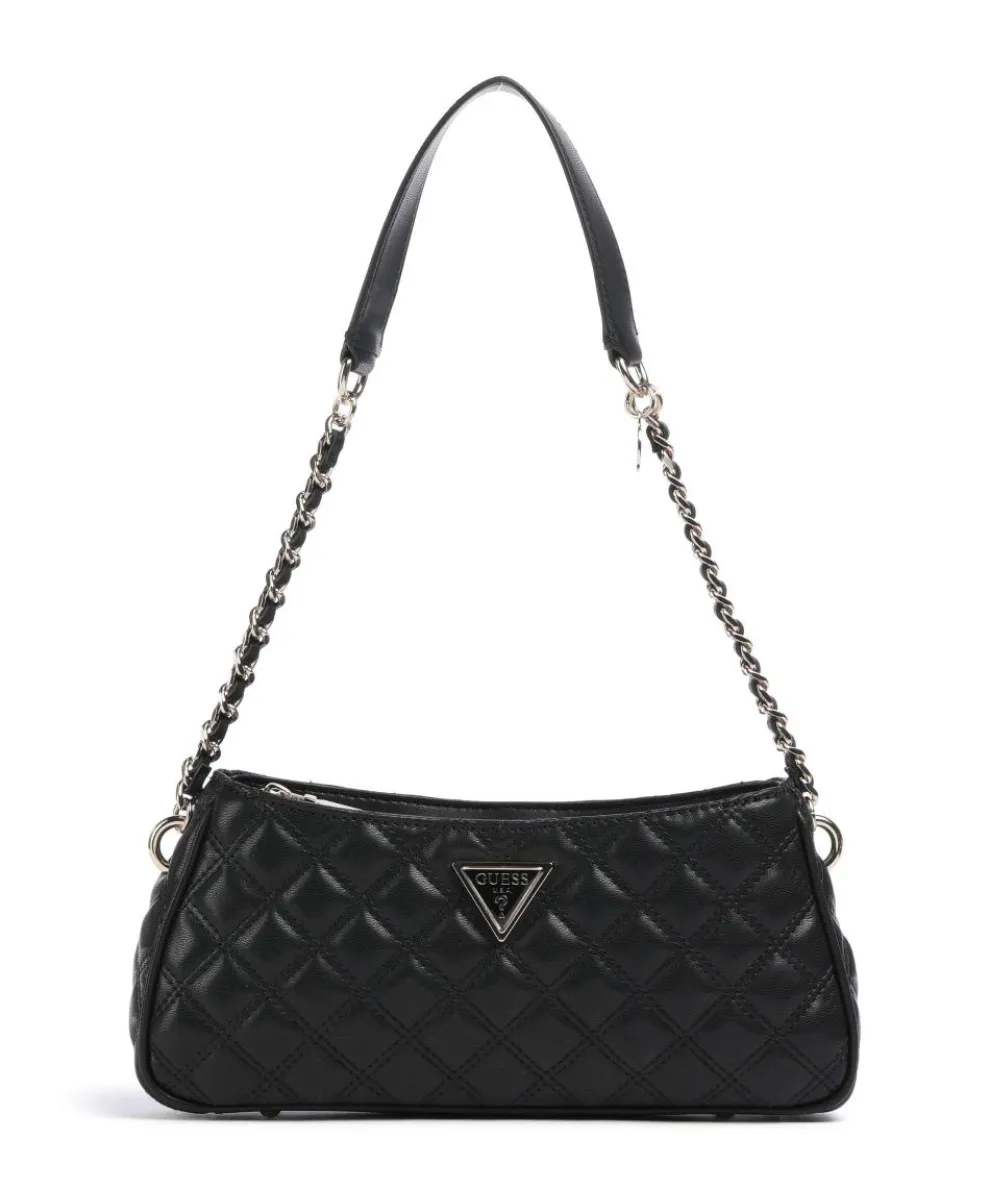 Giully Schultertasche Lederimitat schwarz