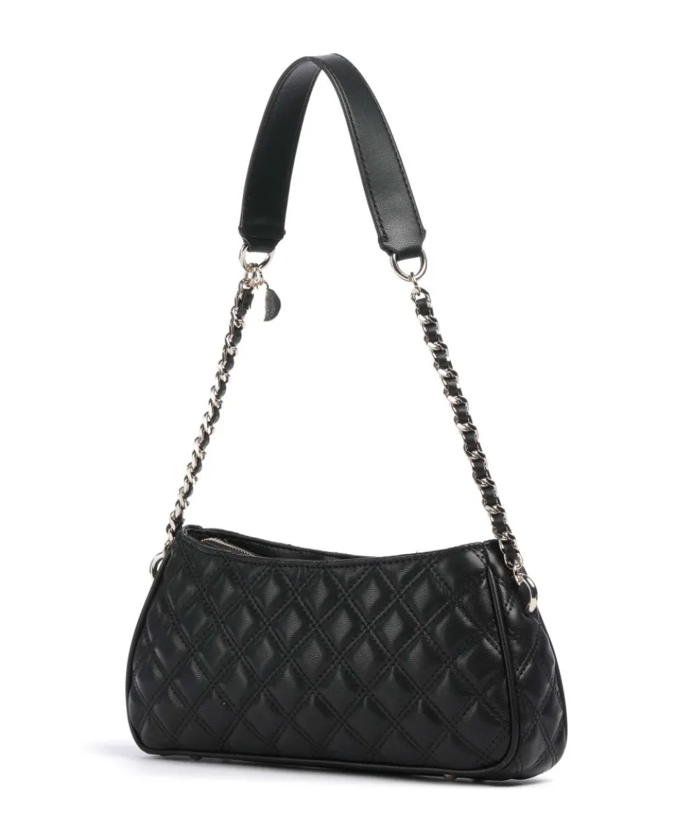 Giully Schultertasche Lederimitat schwarz