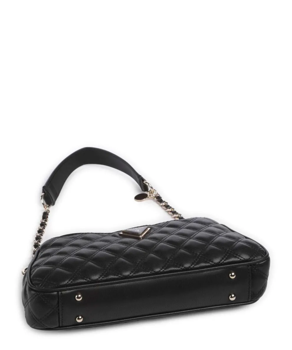 Giully Schultertasche Lederimitat schwarz