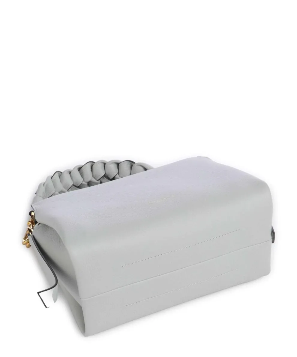 Boheme Grana Double Handtasche genarbtes Leder hellblau