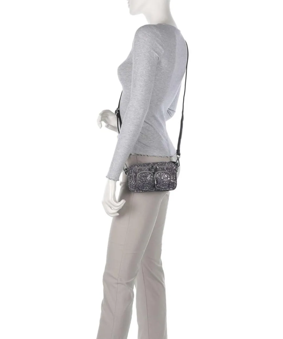 Glitter Helena Umhängetasche recyceltes Polyester silber