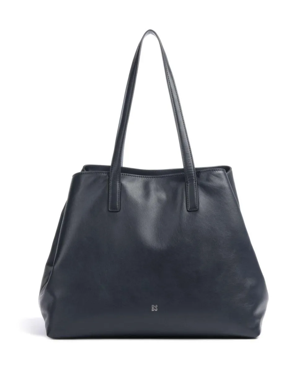 Pauline Shopper fein genarbtes Kalbsleder navy