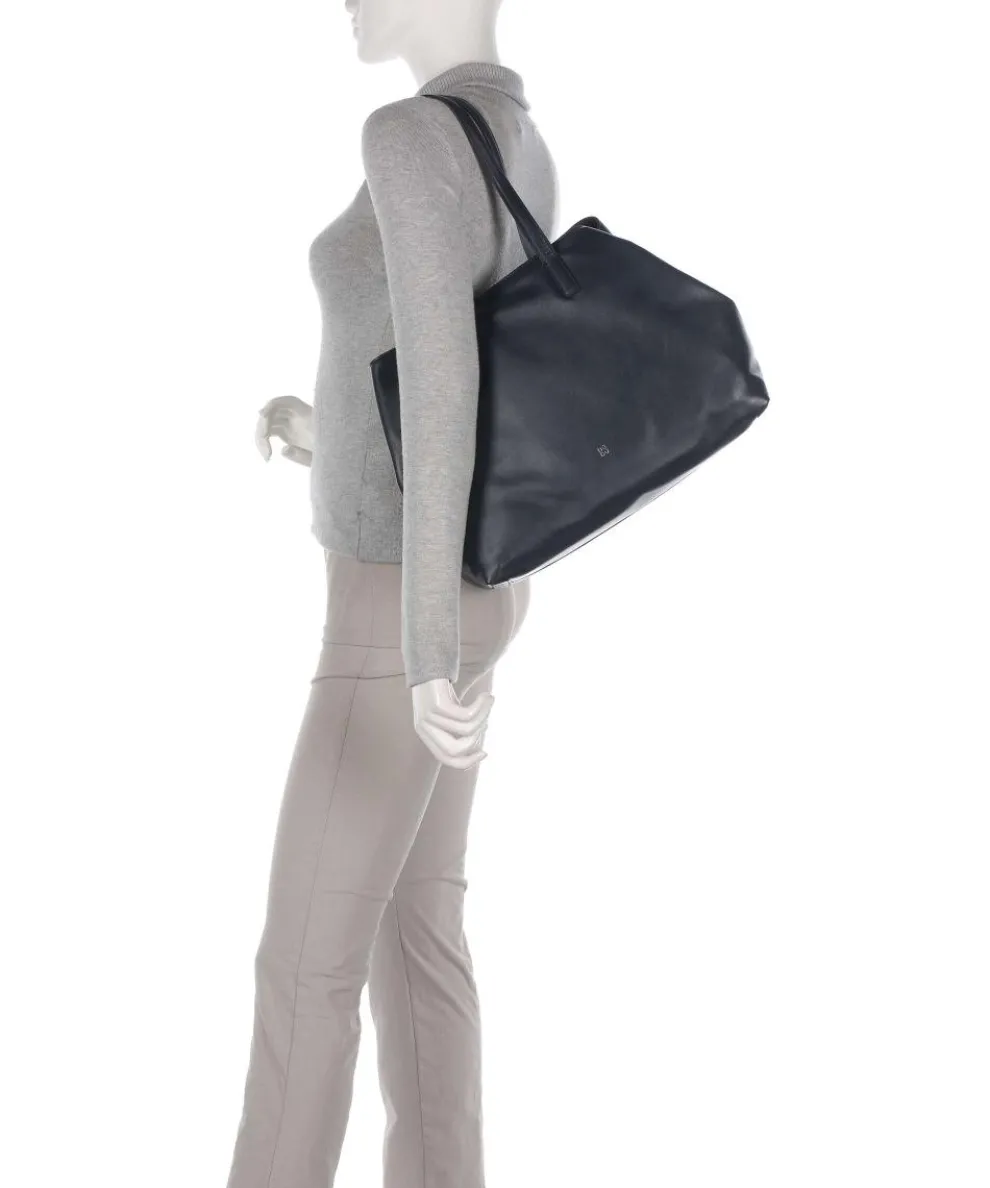 Pauline Shopper fein genarbtes Kalbsleder navy