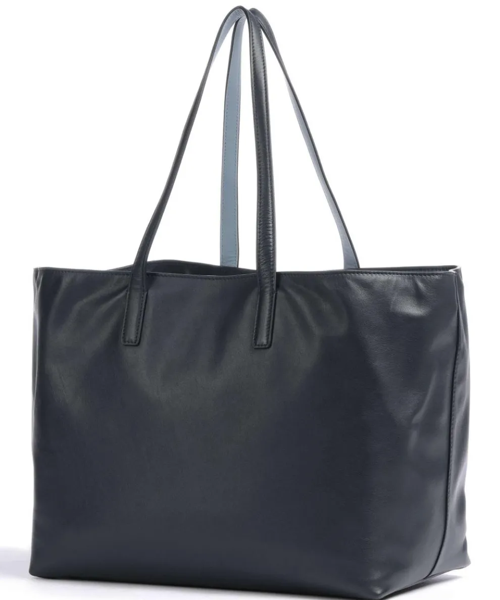 Pauline Shopper fein genarbtes Kalbsleder navy