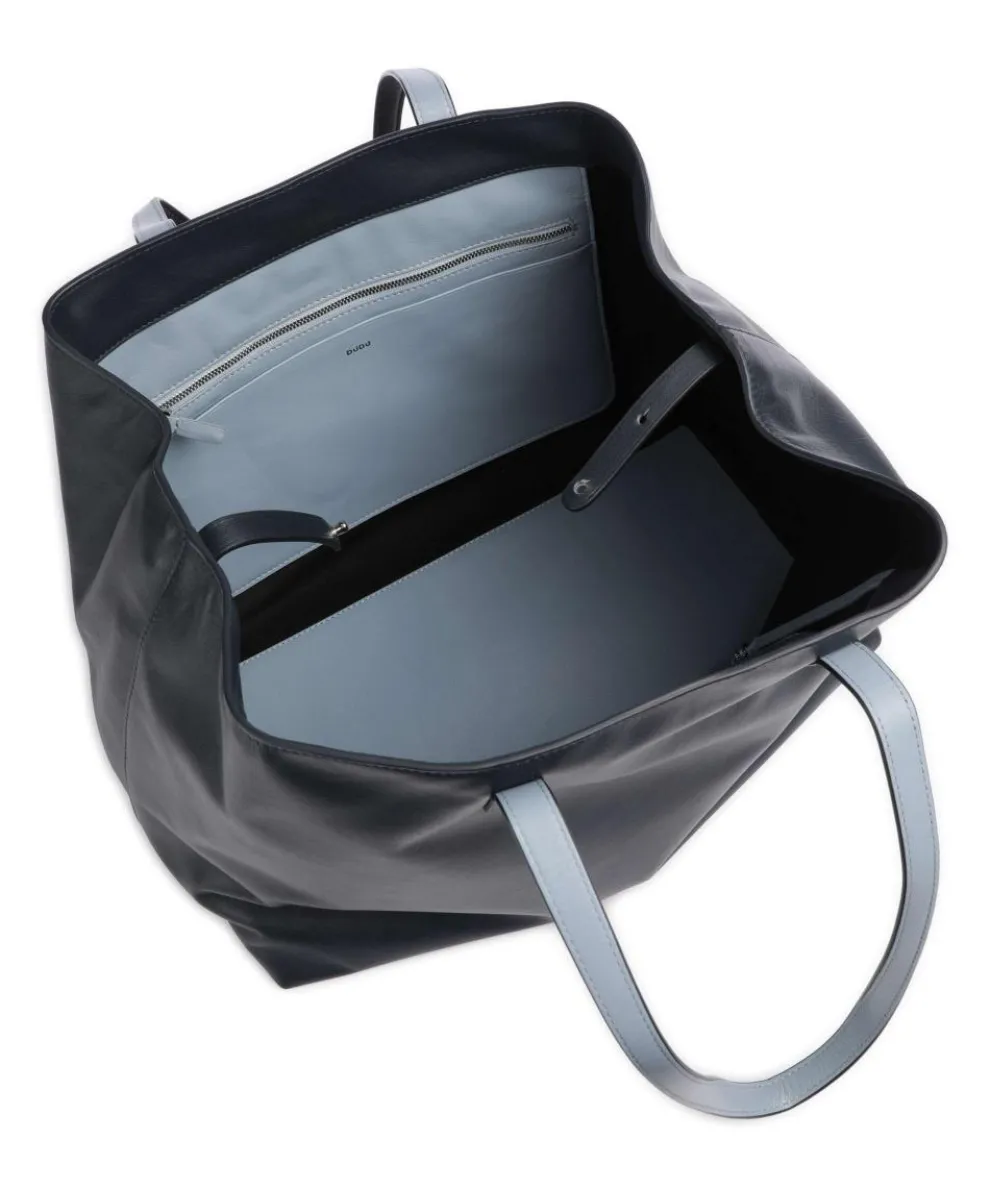 Pauline Shopper fein genarbtes Kalbsleder navy