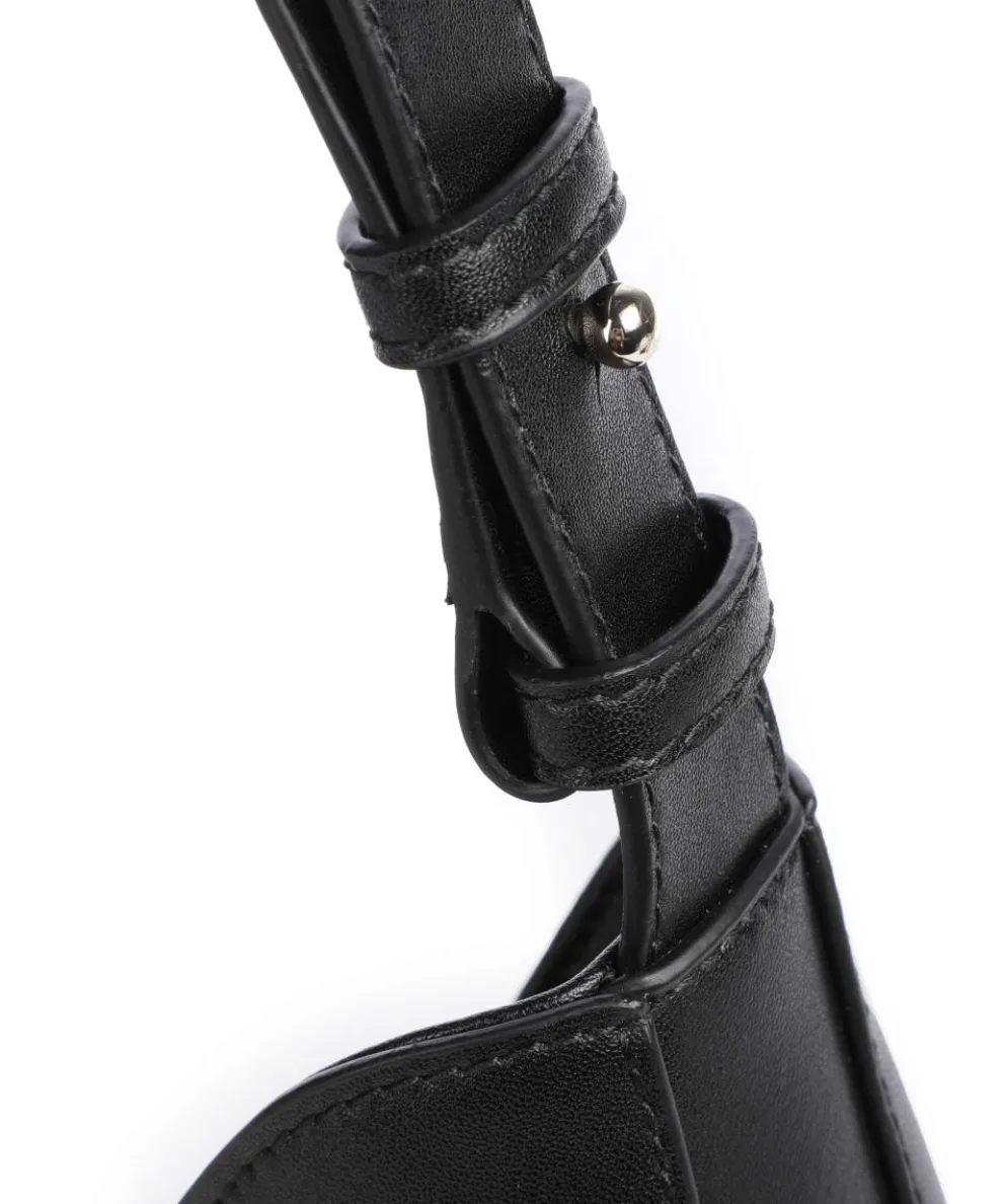 Goccia M Beuteltasche fein genarbtes Kalbsleder schwarz