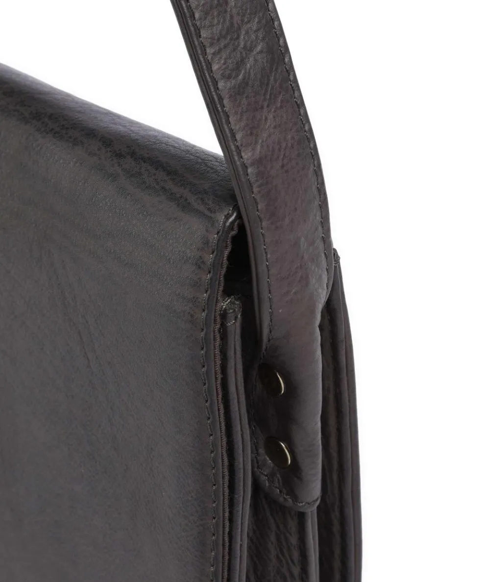 Golden Chic Umhängetasche genarbtes Rindsleder anthrazit