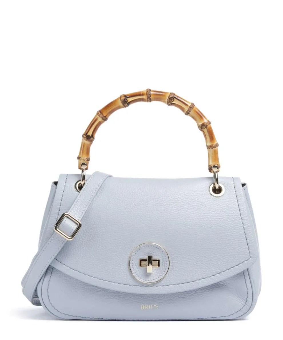 Gondola Girasola Handtasche genarbtes Leder hellblau