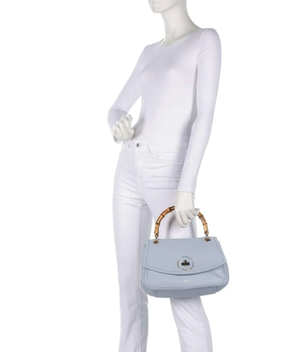 Gondola Girasola Handtasche genarbtes Leder hellblau