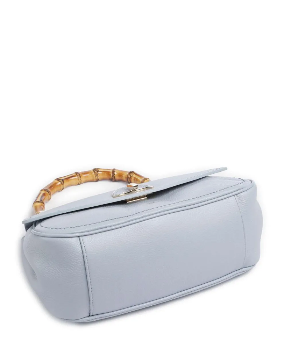 Gondola Girasola Handtasche genarbtes Leder hellblau