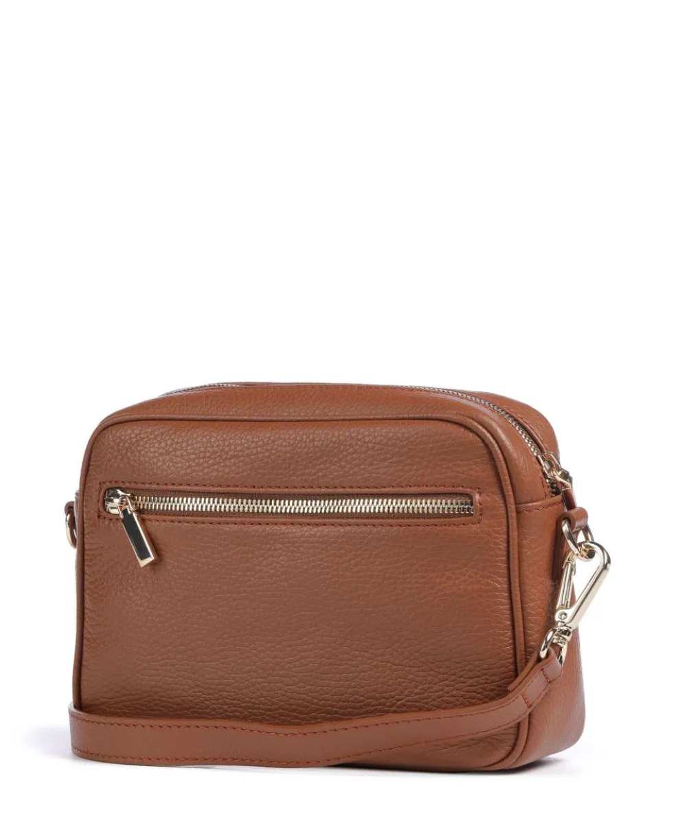Gondola Magnolia Umhängetasche genarbtes Leder braun