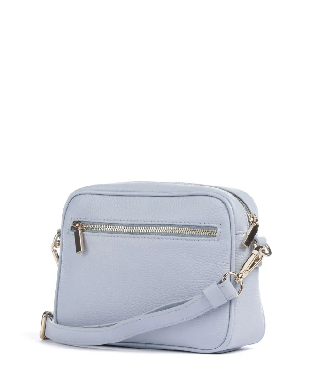 Gondola Magnolia Umhängetasche genarbtes Leder hellblau