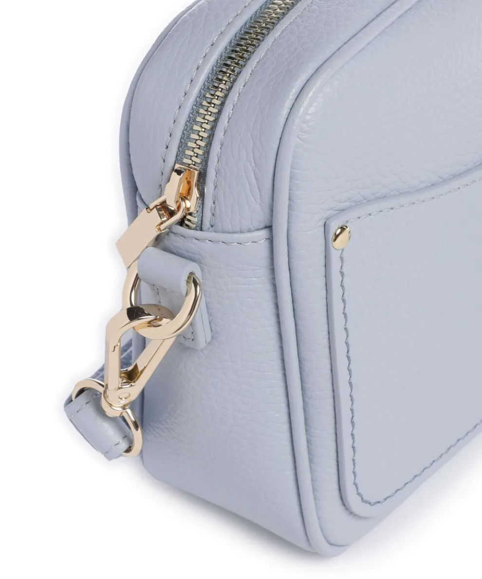 Gondola Magnolia Umhängetasche genarbtes Leder hellblau