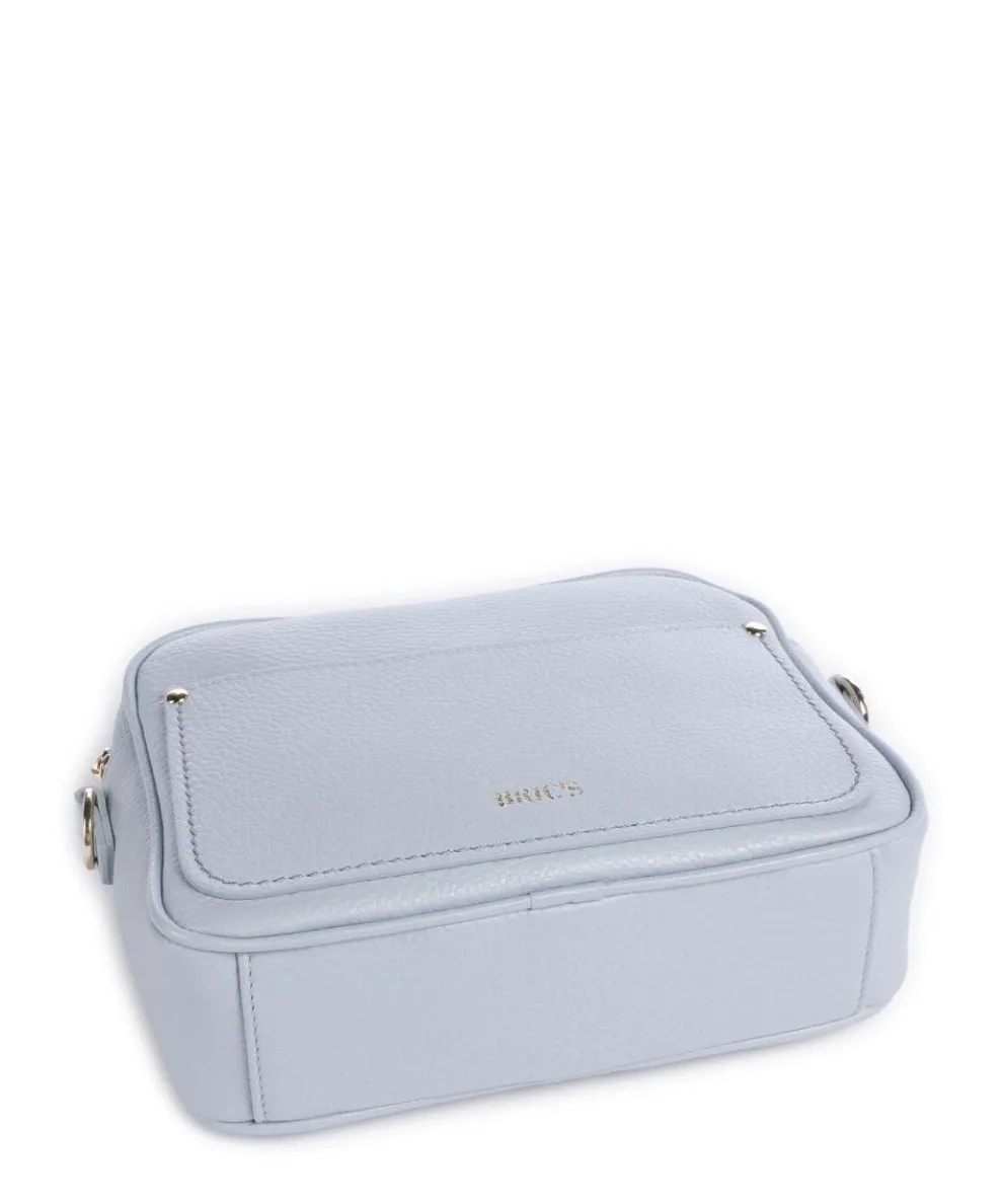 Gondola Magnolia Umhängetasche genarbtes Leder hellblau