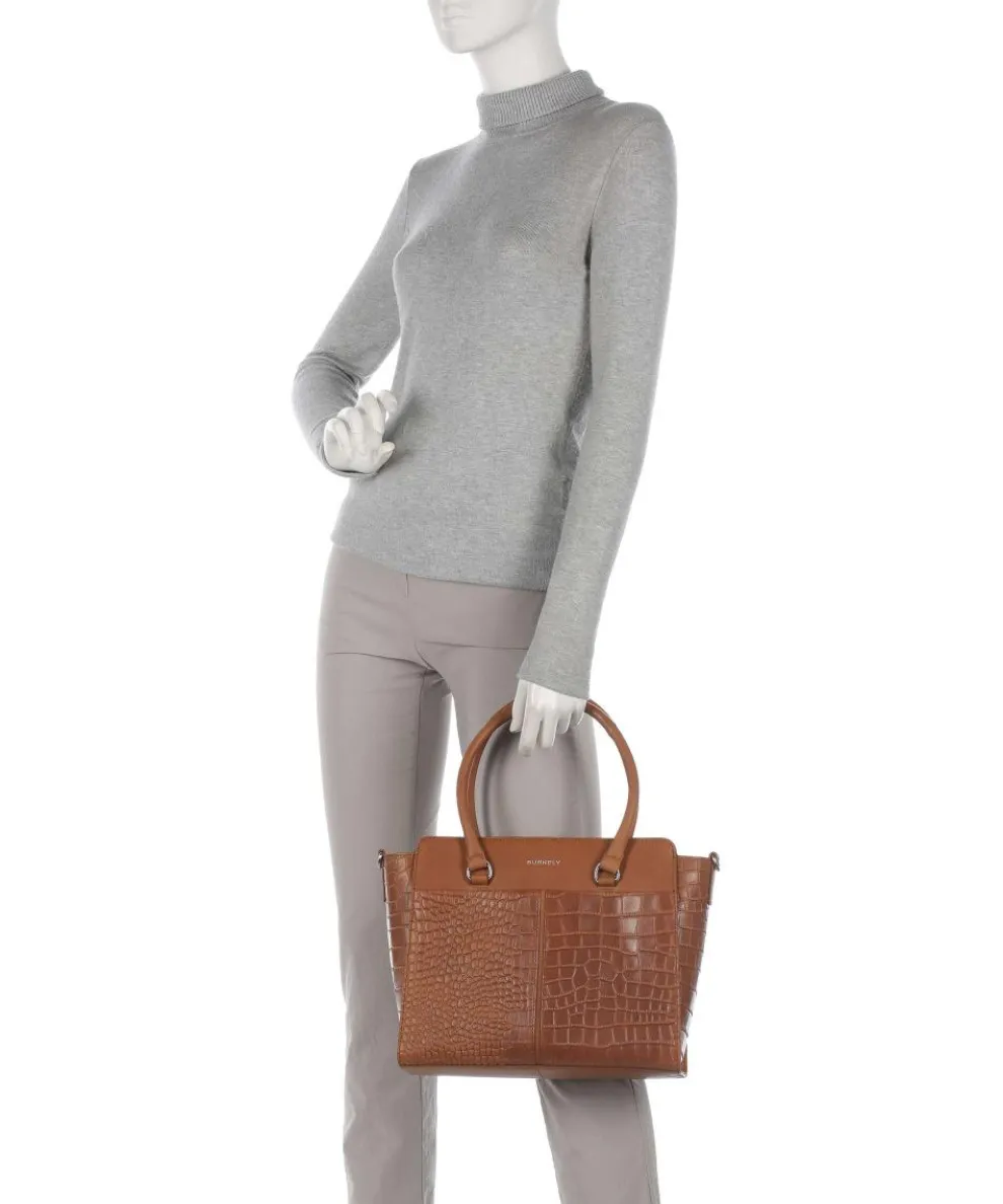 Cool Colbie Handtasche geprägtes Leder cognac