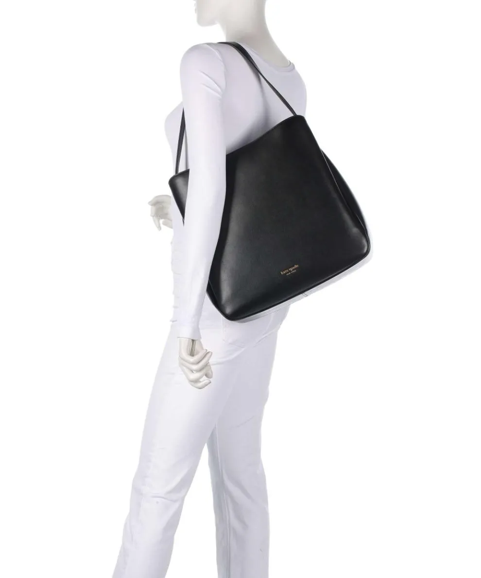 Grace Beuteltasche fein genarbtes Rindsleder schwarz