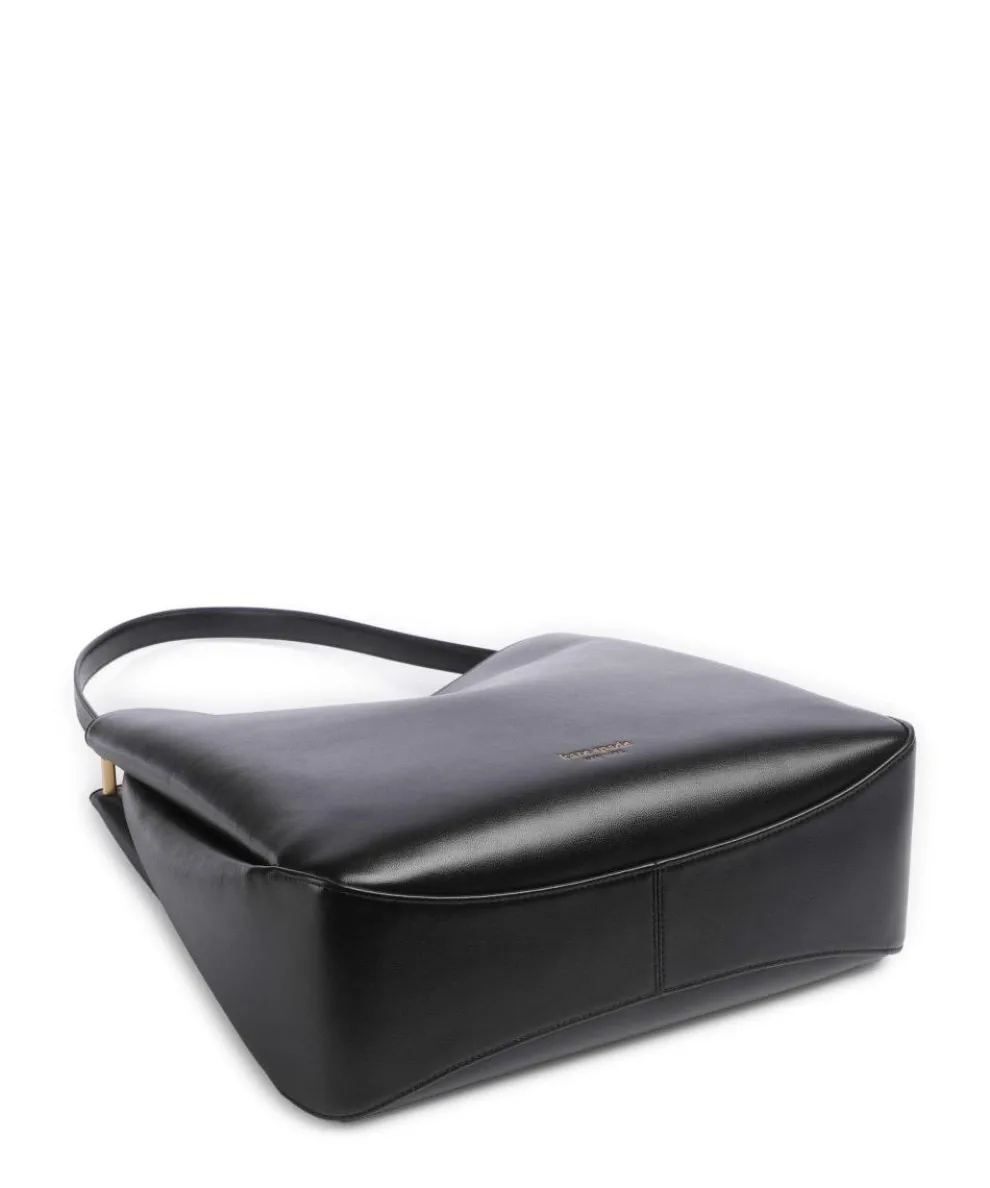 Grace Beuteltasche fein genarbtes Rindsleder schwarz