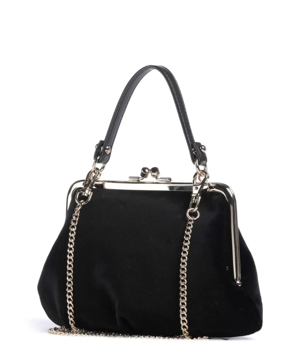 Granny Frame Velvet Umhängetasche Samtgewebe schwarz