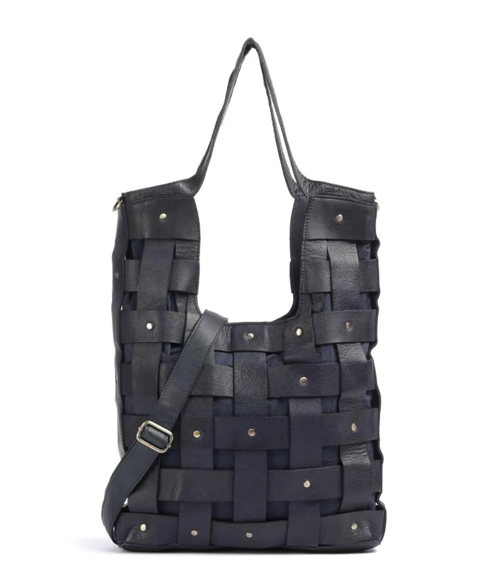 Griesgasse 4 Shopper genarbtes Rindsleder navy