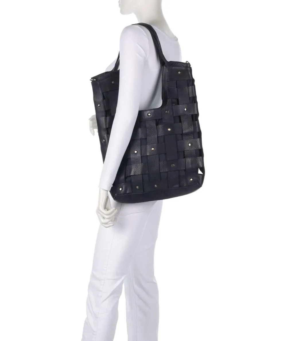 Griesgasse 4 Shopper genarbtes Rindsleder navy