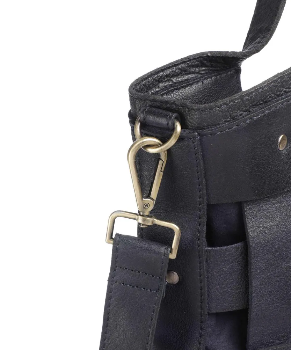 Griesgasse 4 Shopper genarbtes Rindsleder navy