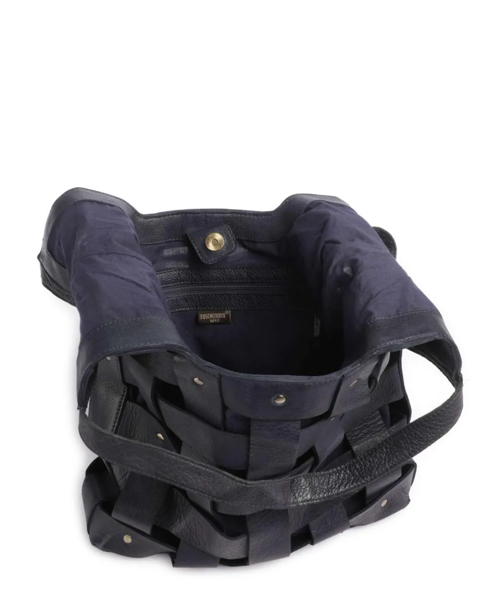 Griesgasse 4 Shopper genarbtes Rindsleder navy