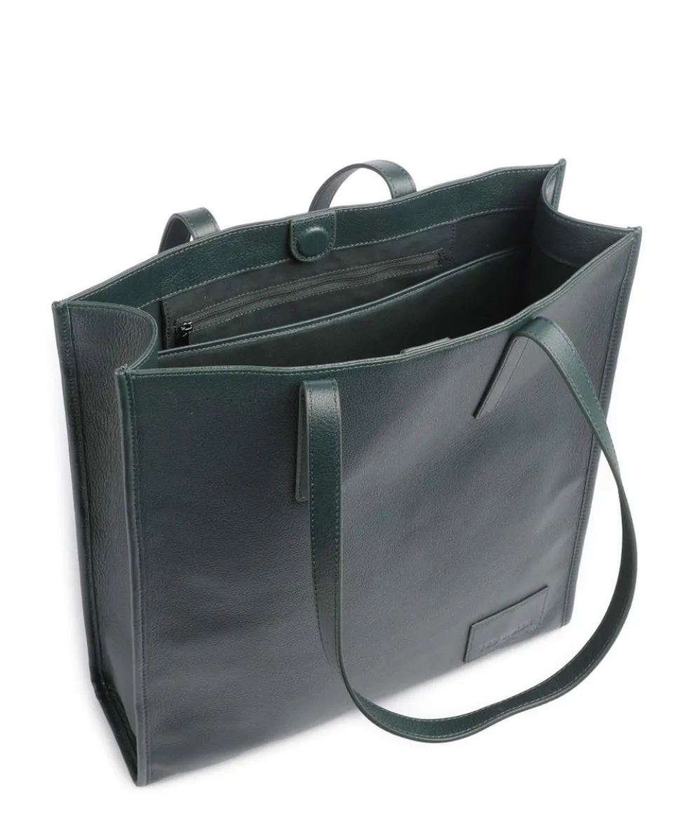 Griffis Shopper 15″ genarbtes Leder dunkelgrün