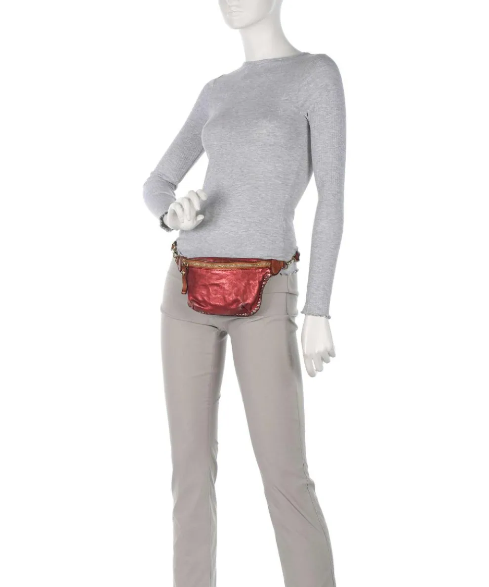 Gürteltasche fein genarbtes Rindsleder rot