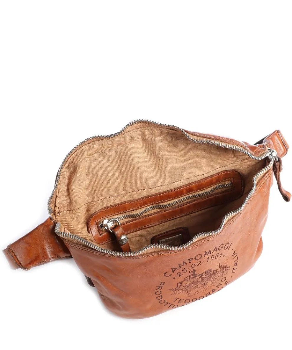 Gürteltasche fein genarbtes Rindsleder cognac