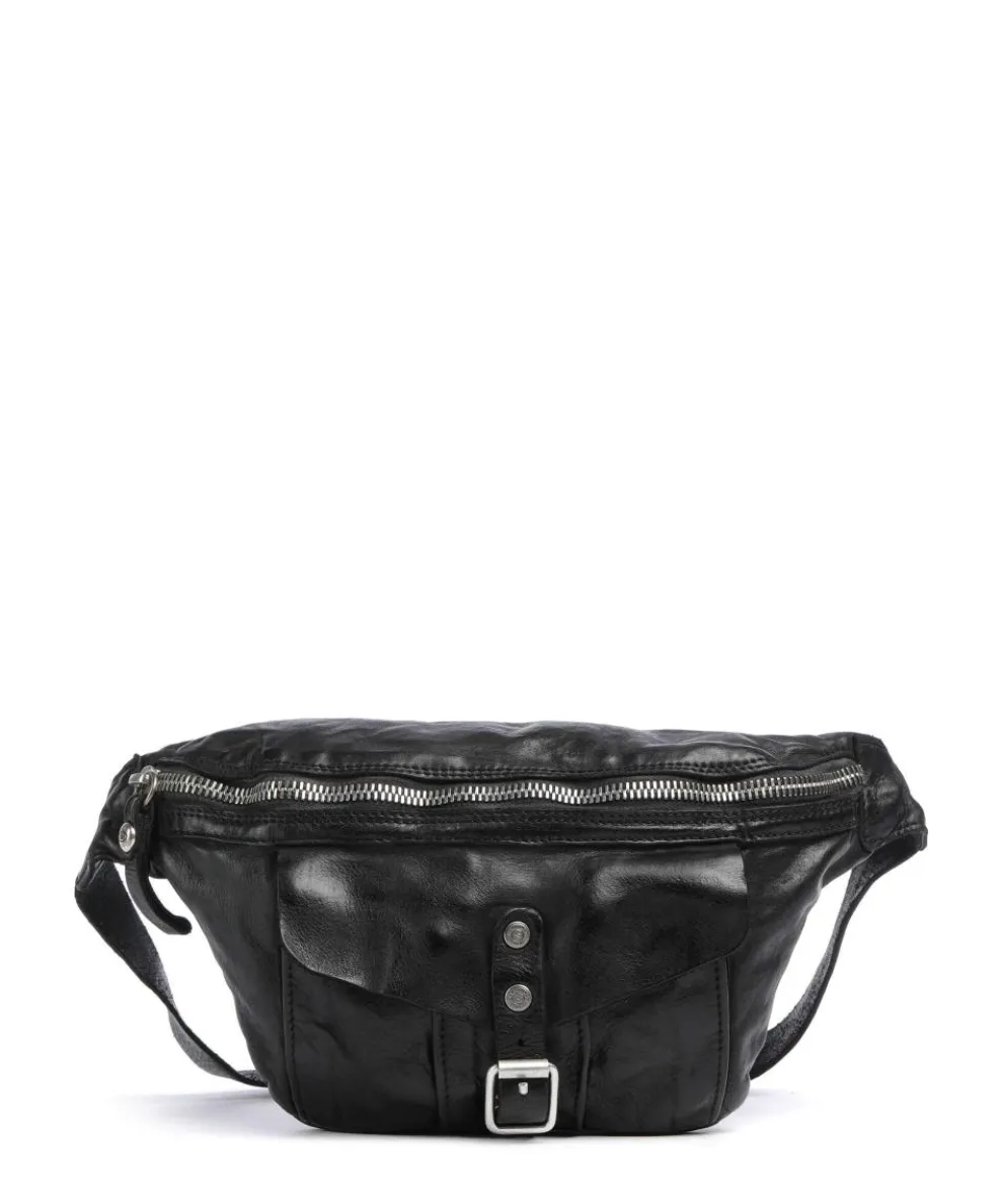 Gürteltasche fein genarbtes Rindsleder schwarz