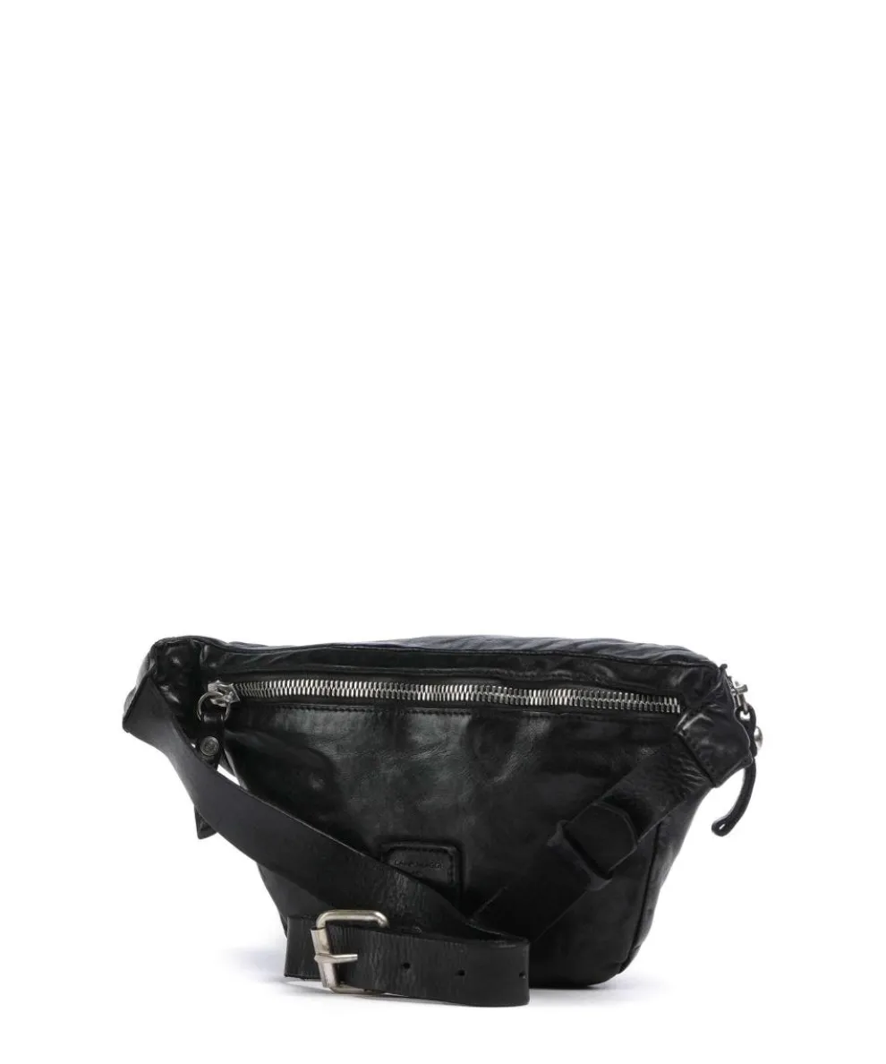 Gürteltasche fein genarbtes Rindsleder schwarz