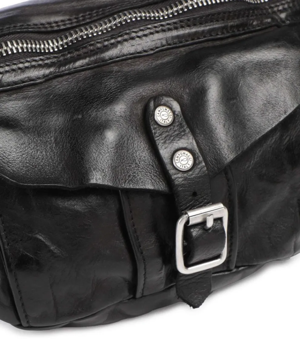 Gürteltasche fein genarbtes Rindsleder schwarz