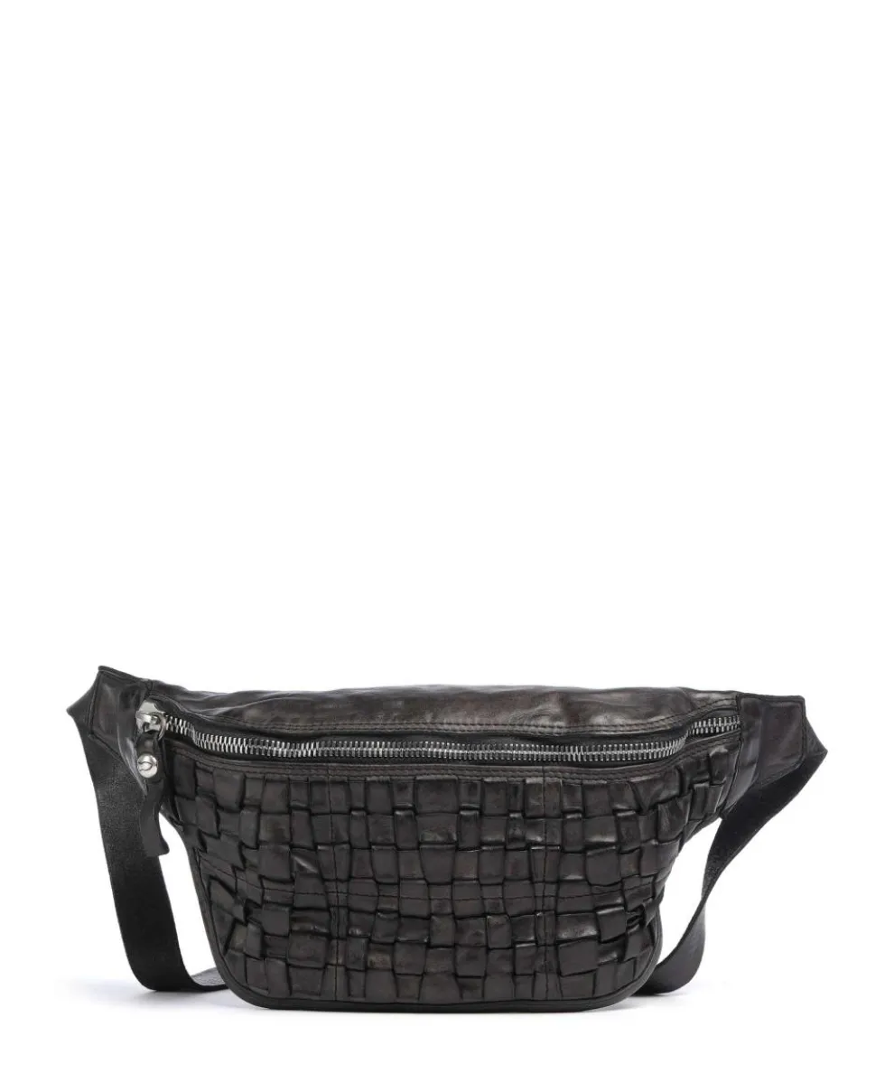 Gürteltasche fein genarbtes Rindsleder dunkelgrau