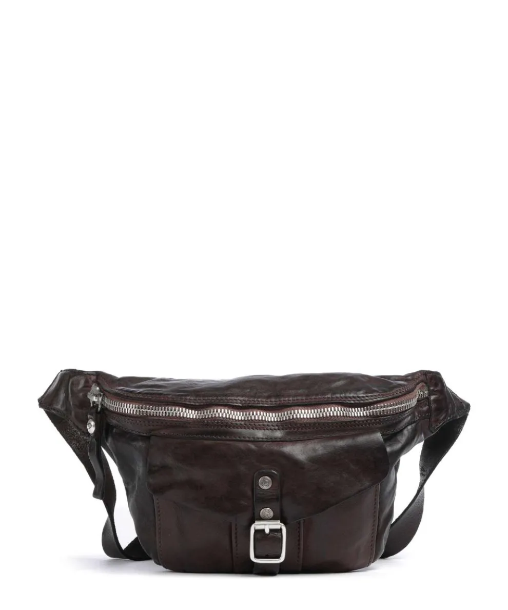 Gürteltasche fein genarbtes Rindsleder dunkelbraun