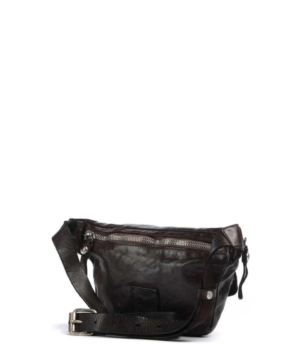 Gürteltasche fein genarbtes Rindsleder dunkelbraun