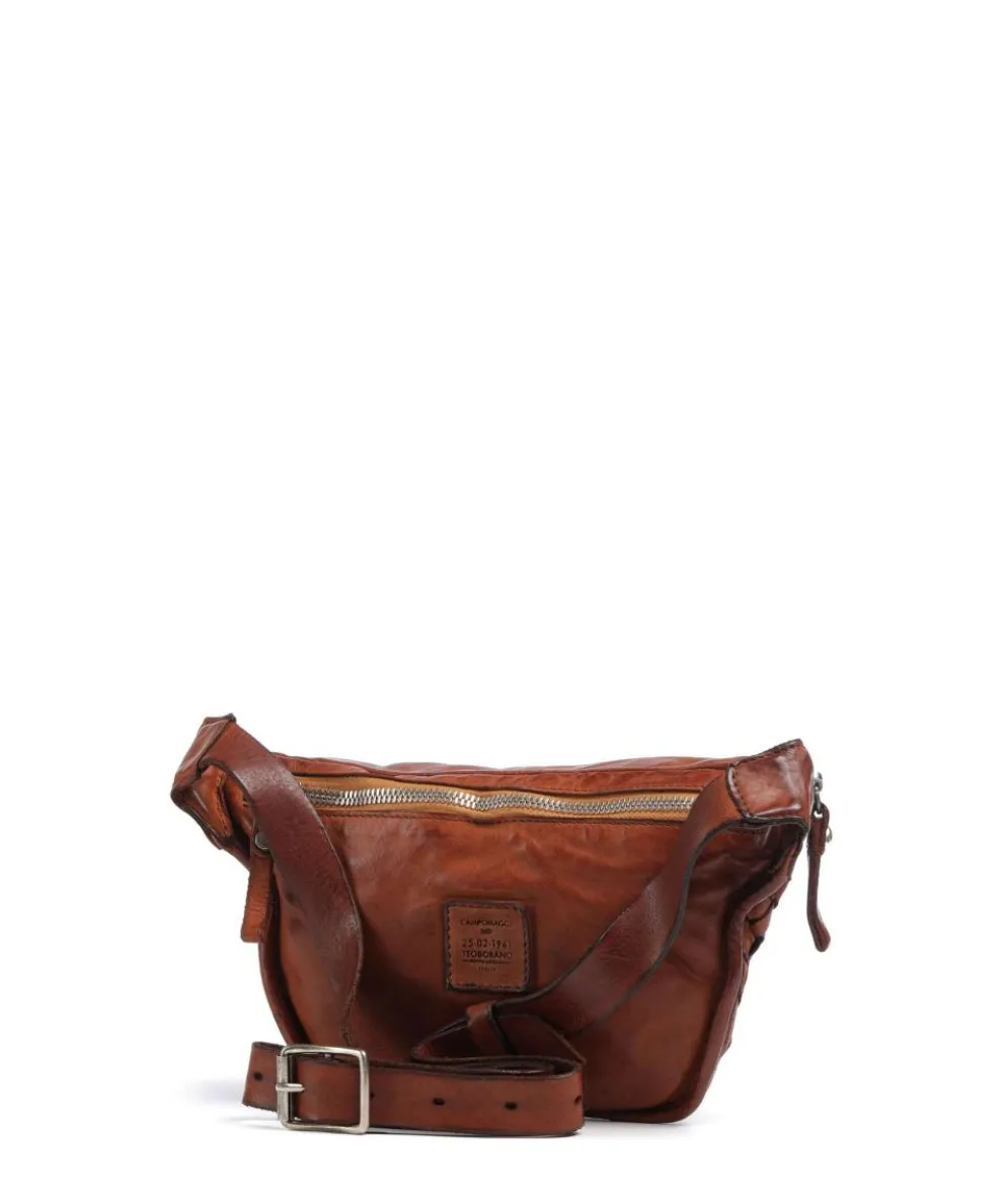 Gürteltasche fein genarbtes Rindsleder cognac