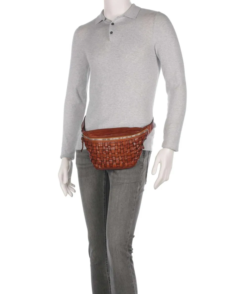 Gürteltasche fein genarbtes Rindsleder cognac