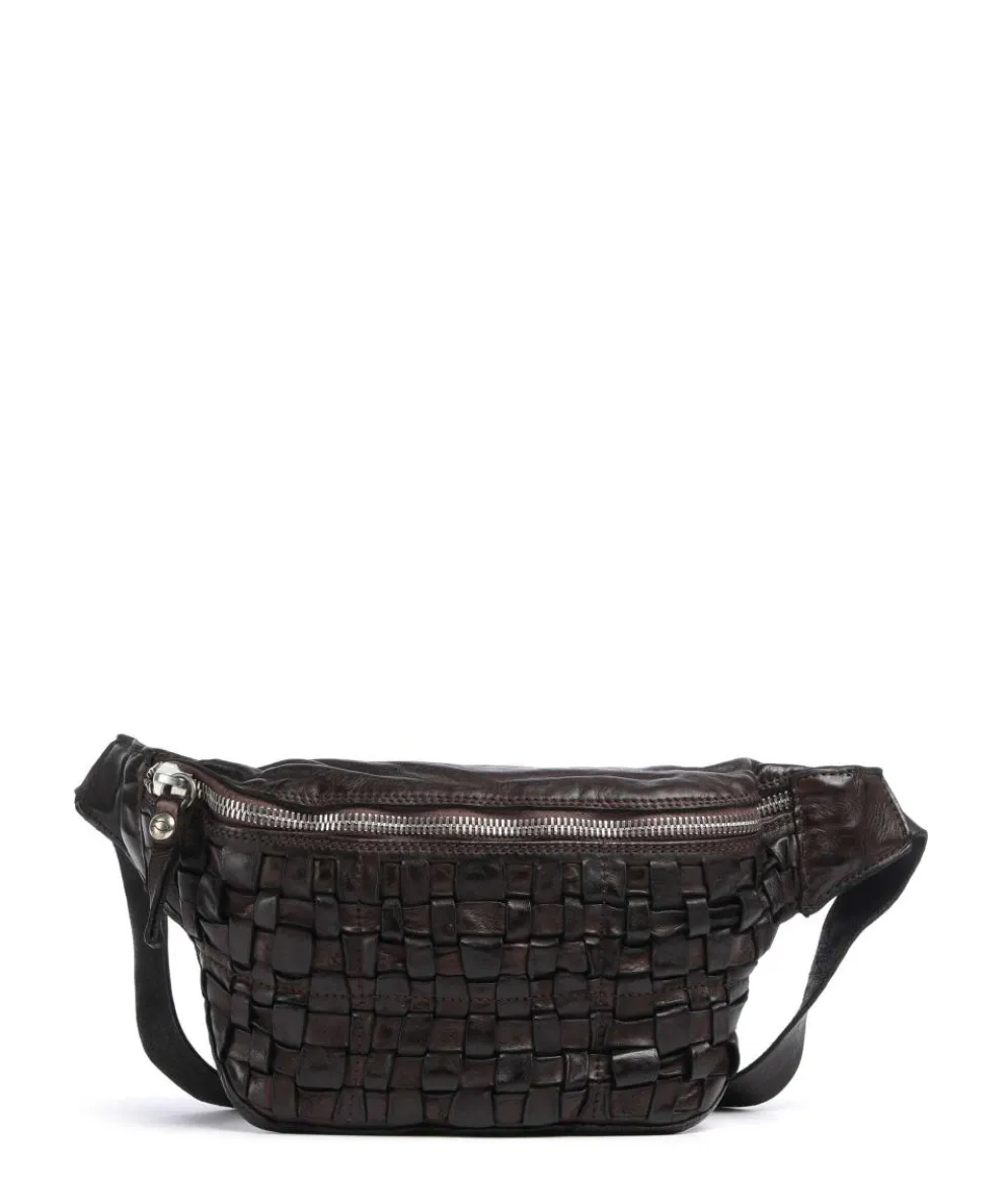 Gürteltasche fein genarbtes Rindsleder dunkelbraun